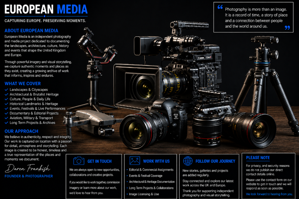 European Media independent journalism and documentary photography covering history, travel, culture and major events across the UK and Europe.